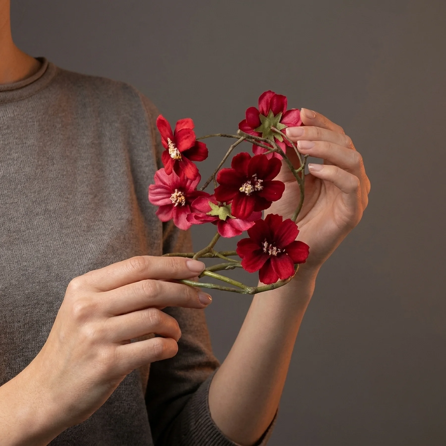 Аксессуар для флакона Гирлянда красных цветов Durance Refill Scented Flower Guirlande Rouge
