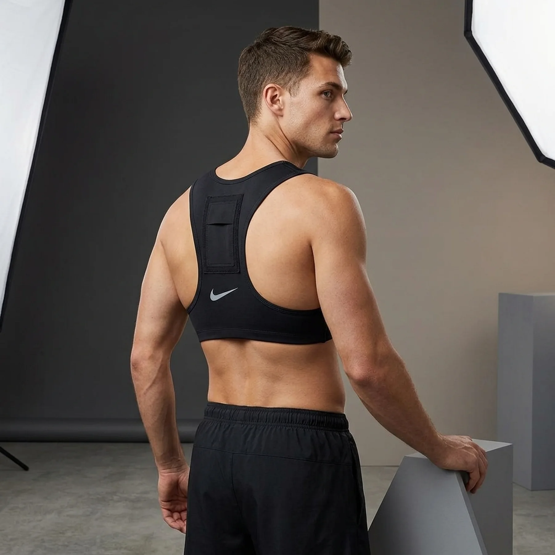 Аксесуари для тренувань Nike Men's Gfa Gps Sport Tracker Chest Sleeve Strap (CD0107-010)