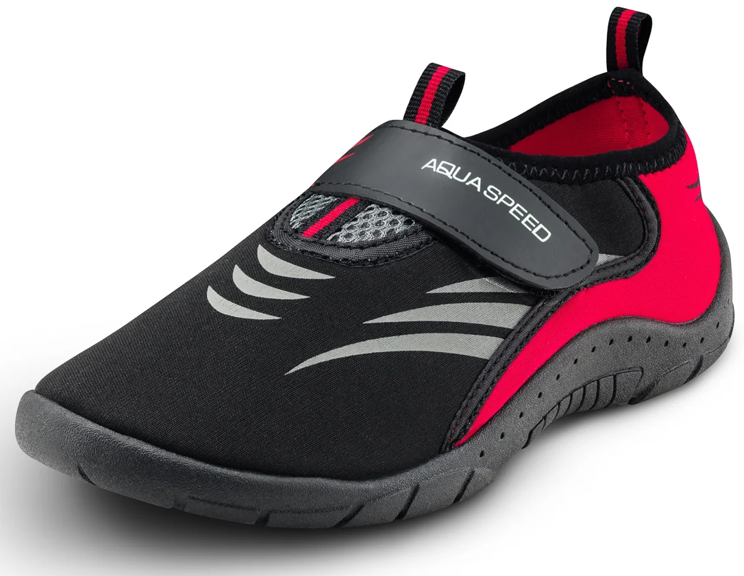 Аквашузи Aqua Speed AQUA SHOE MODEL 27D 7625 чорний, сірий, червоний Уні 41