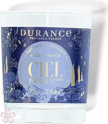 Свеча ароматическая Durance Perfumed Handcraft Candle Mini 75 г Пудровий аромат неба
