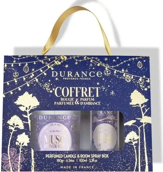 Ароматический набор Durance Coffret Bougie et Parfum d'Ambiance Christmas Set Зимовий мускус — фото 2