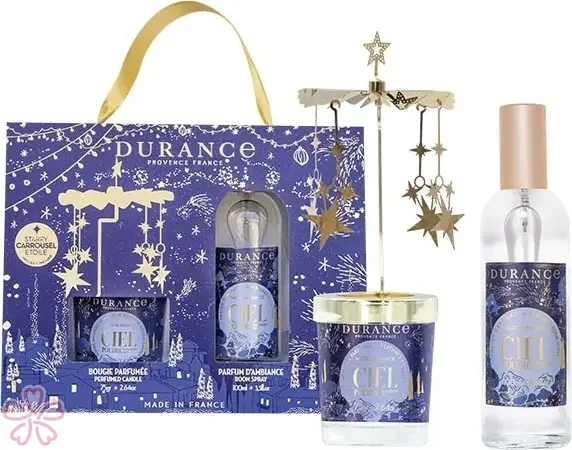 Ароматический набор Durance Coffret Carrousel Bougie Пудровий аромат неба