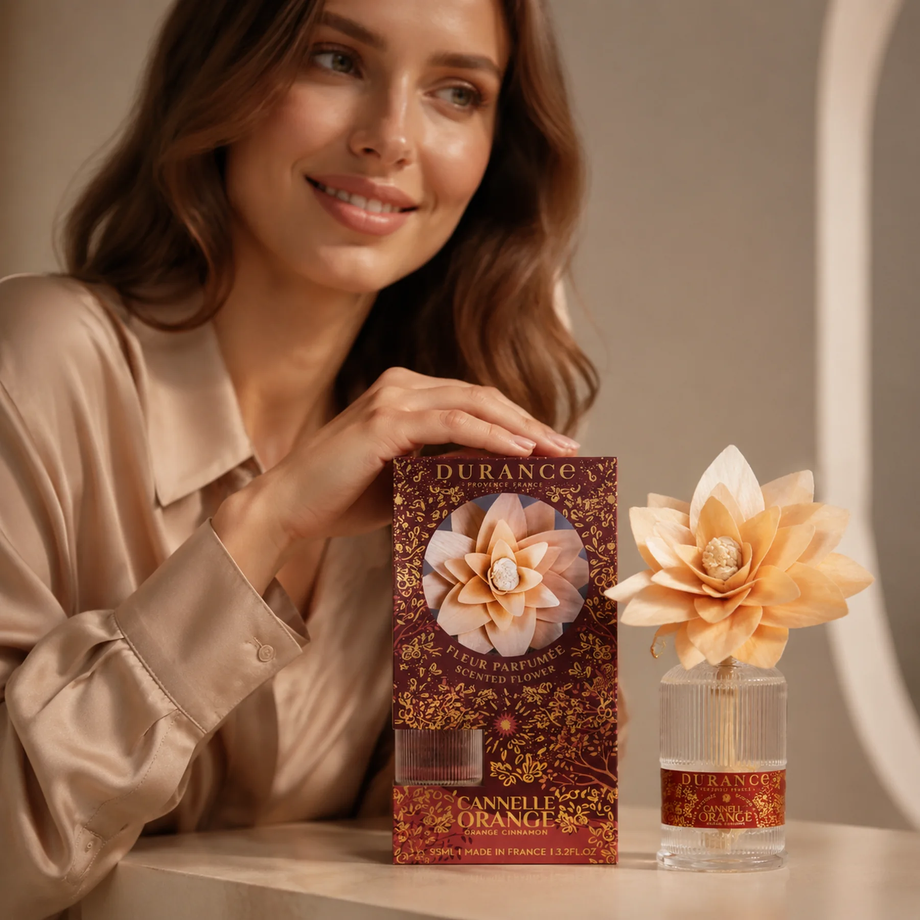 Ароматический набор Durance Scented Flower Diffuser 95 мл Кориця та апельсин