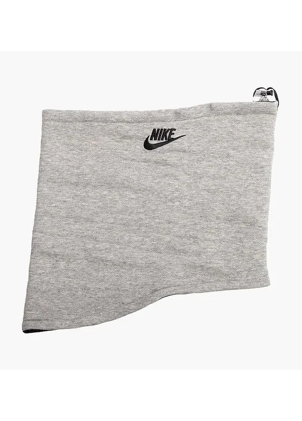 БАФ NIKE NECKWARMER REVERSIBLE CLUB FLEECE DK GREY HEATHER/BLACK/WHITE OSFM