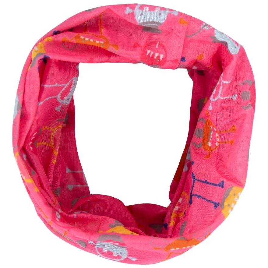 Бафф MONSTERBALL - KIDS FACE COVERING UCHSSCTR0001-FLAMINGO MONSTER PRINT Trespass TU Розовий