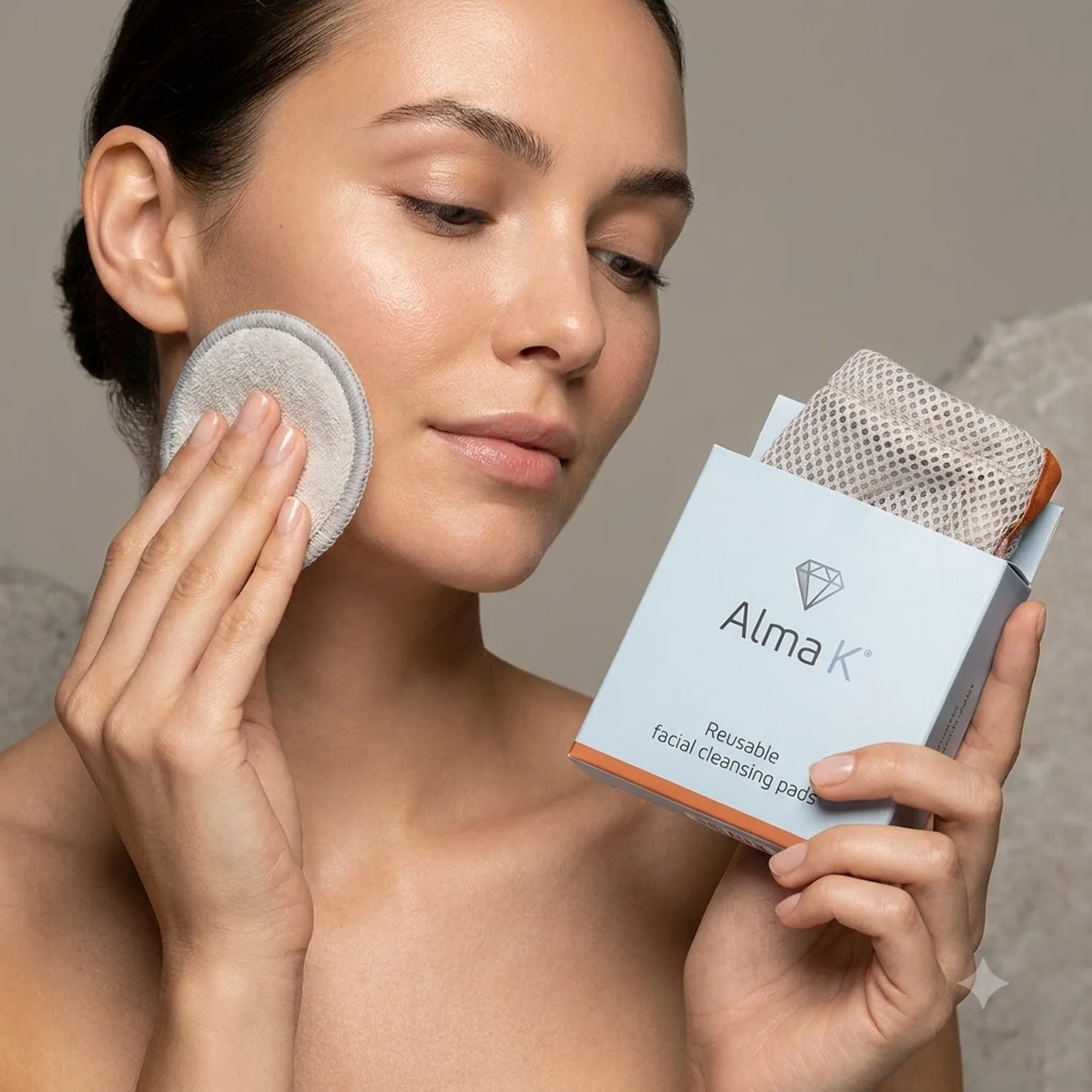 Многоразовые подушечки для снятия макияжа Alma K REUSABLE FACIAL CLEANSING PADS 7 шт