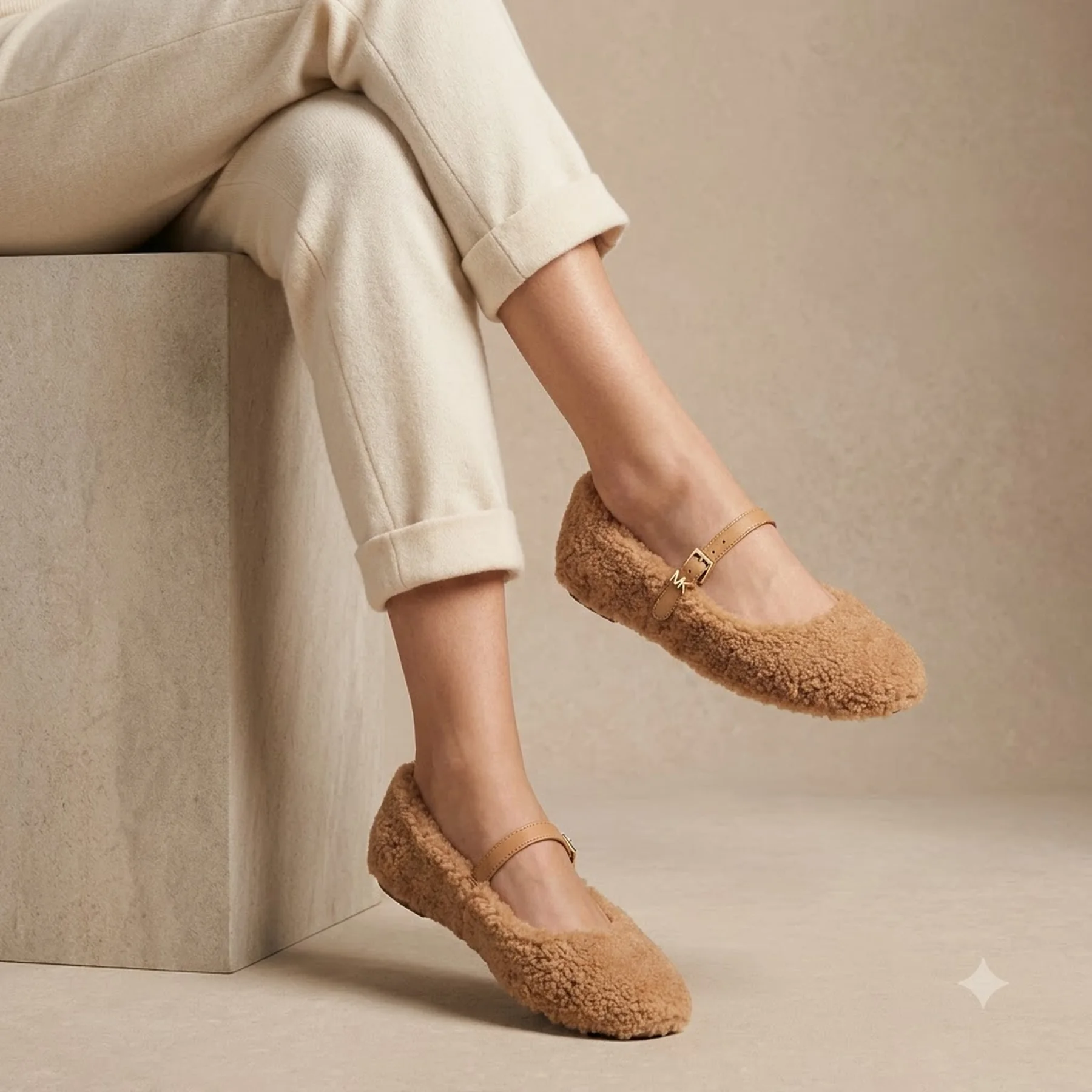 Балетки Mara Michael Kors зі штучної овчини 39