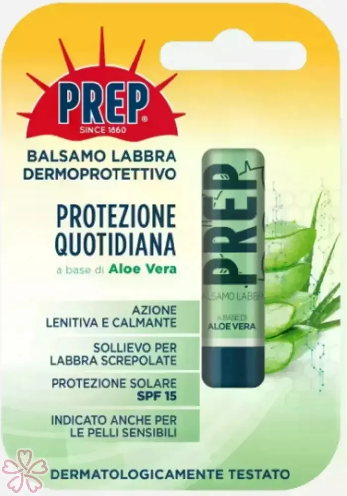 Бальзам PREP Balsamo Labbra Con Aloe Vera Stick 4.8 г