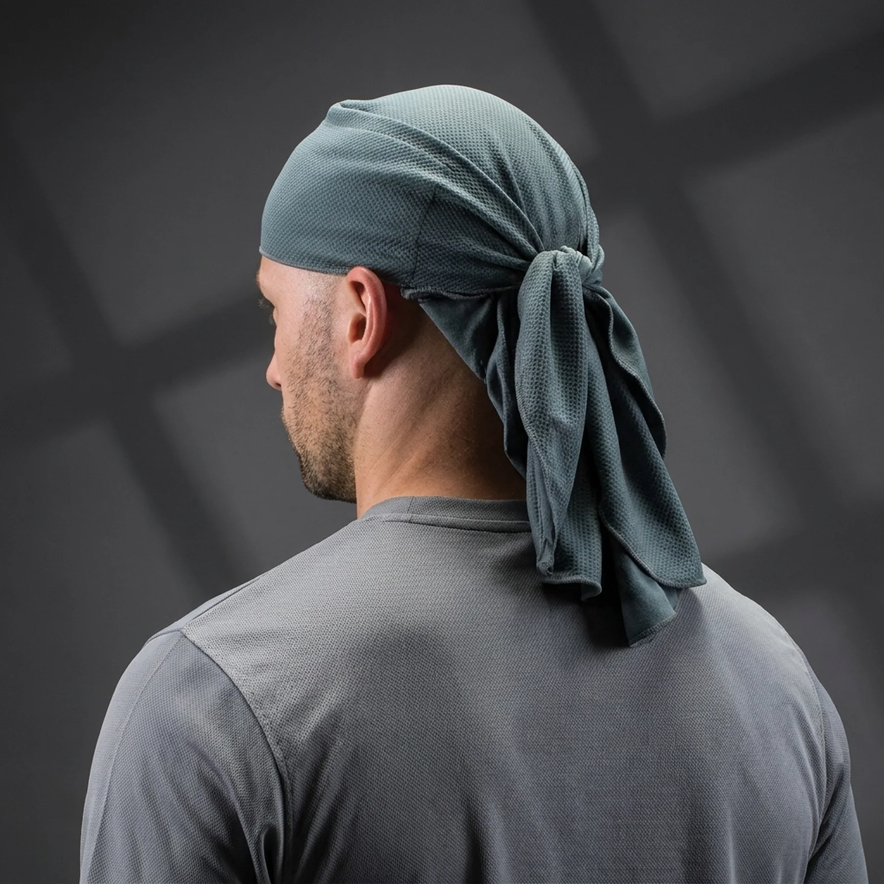 Бандана дихаюча на зав'язках, підшоломник сірий Head Towel (gray)