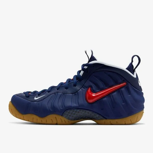 Баскетбольні кросівки чоловічі Nike Air Foamposite Pro Navy Red (CJ0325-400)