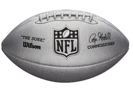 М'яч для американського футболу Wilson Duke metallic edition OS FB silver