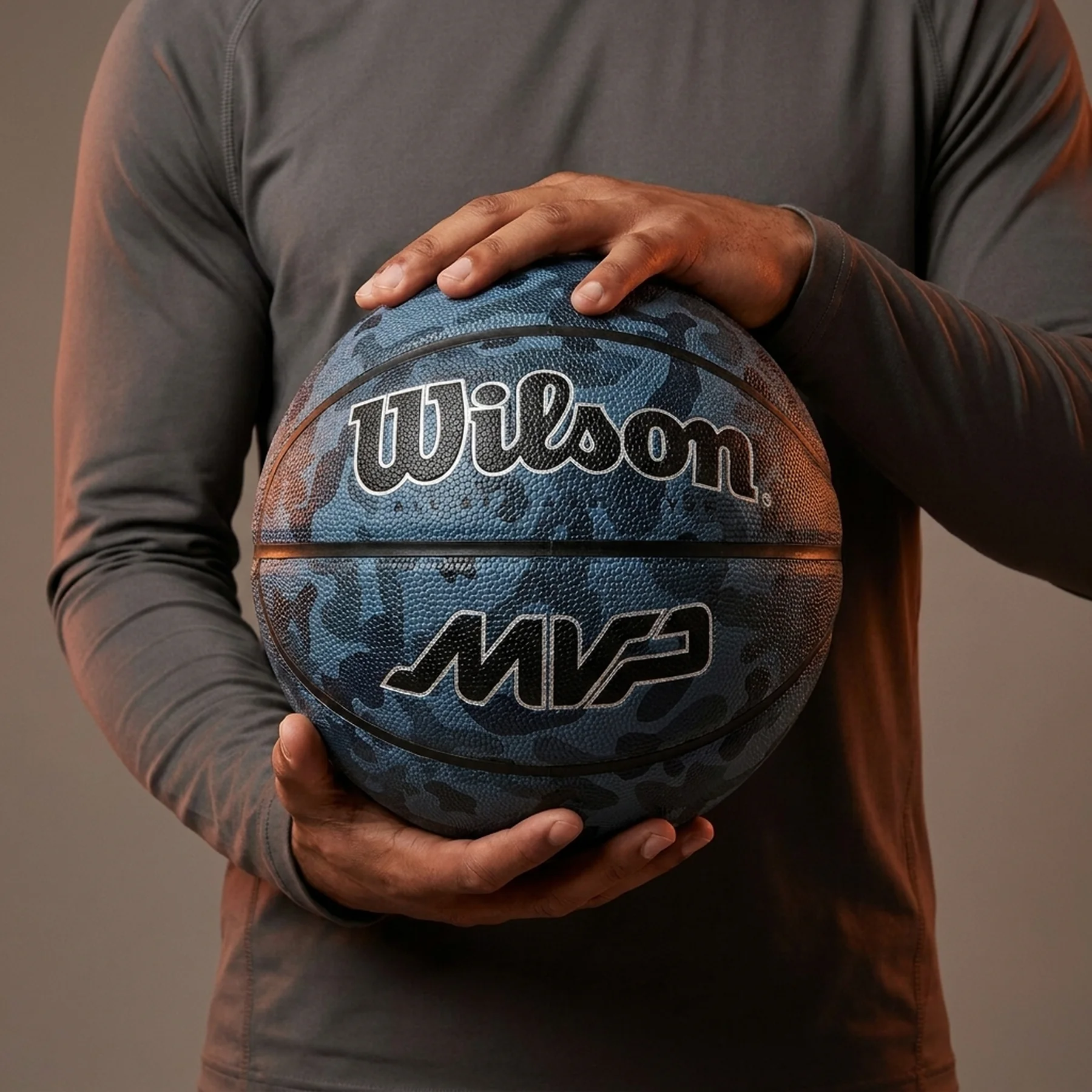 Баскетбольний м'яч Wilson Mvp Camo Bskt Blue Size5 (WZ3018702XB5)