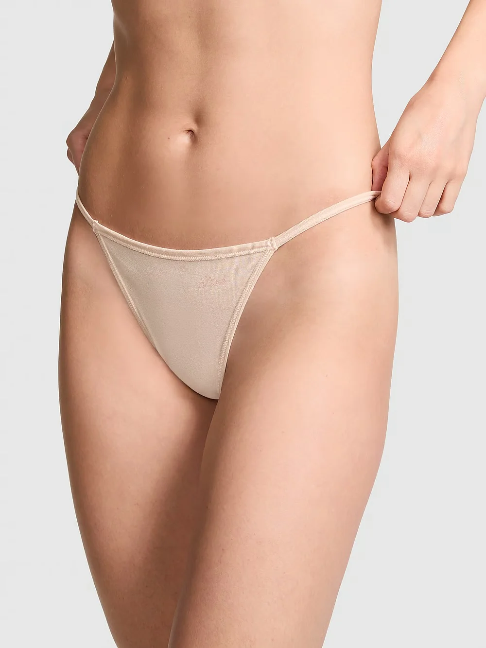 Бавовняні трусики стрінги Victoria's Secret PINK 1159829368