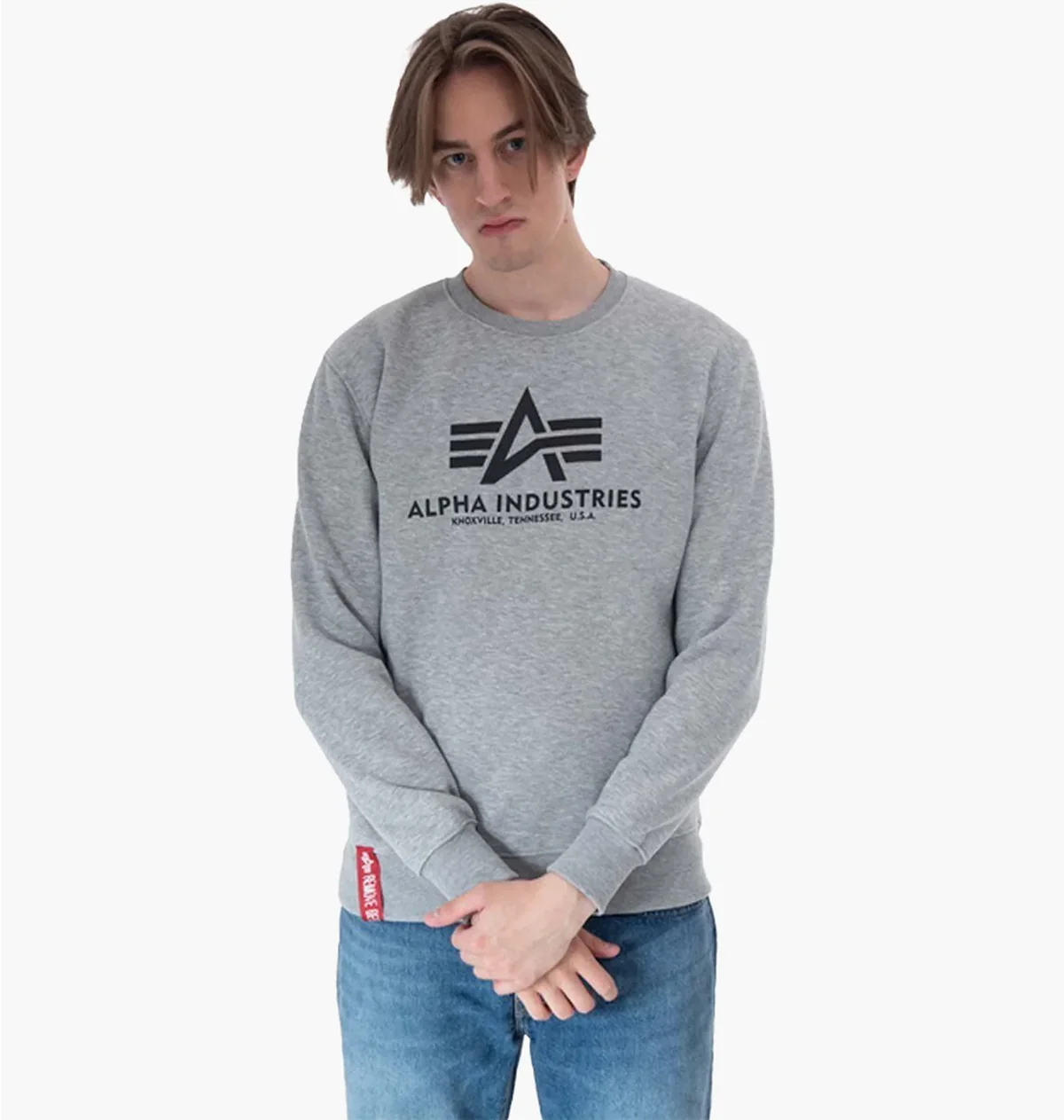 Базовий светр Alpha Industries Grey