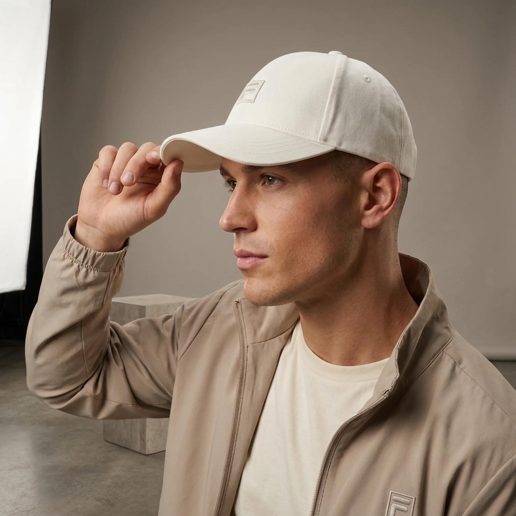Бейсболка 102200FLA-01 Fila one size (59) Кремовий