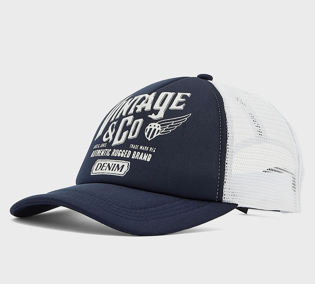 Бейсболка JACRUGGED TRUCKER CAP 12199325-White Jack &amp; Jones ONE SIZE Білий