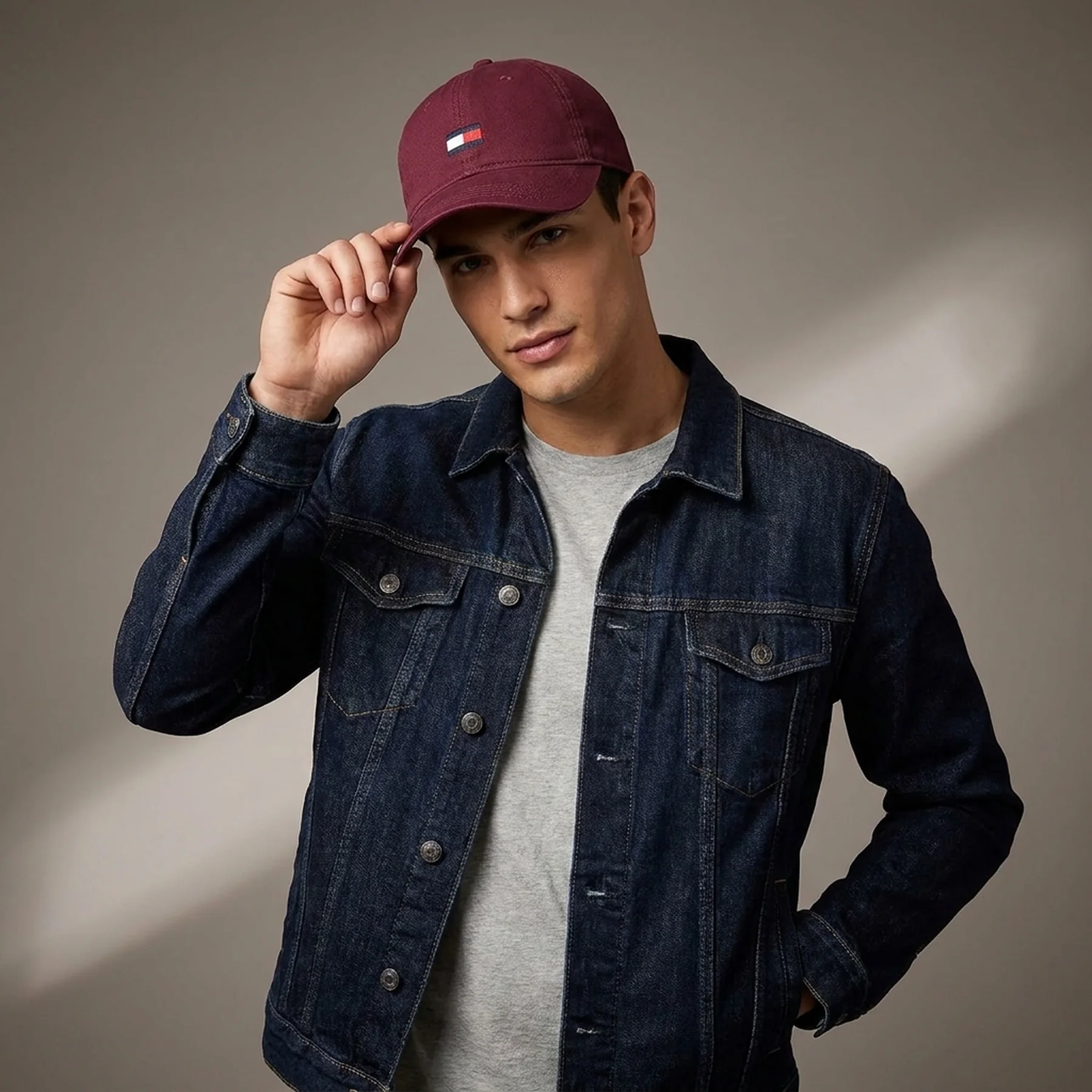 Бейсболка Tommy Hilfiger кепка з логотипом 1159788390 (Бордовий, One size)
