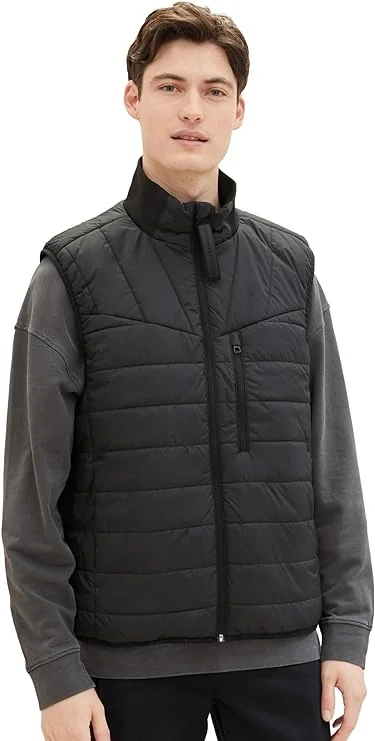 Безрукавка Denim Herren Weste 1038924-29999 Tom Tailor XXL Чорний