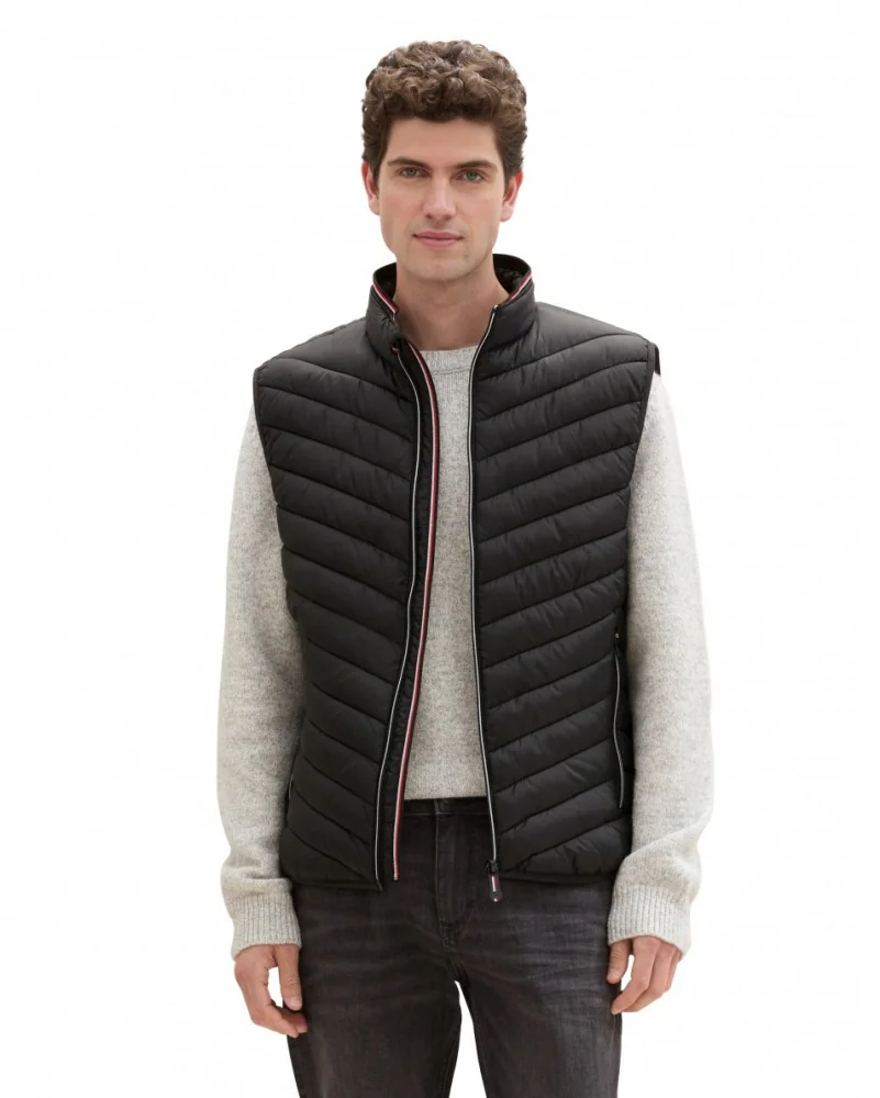 Безрукавка Leichte Weste 1041310-29999 Tom Tailor XXL Чорний