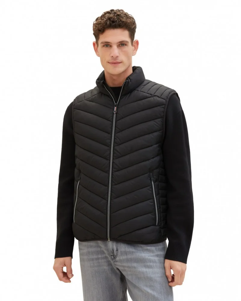 Безрукавка MEN'S LIGHTWEIGHT VEST 1038902-29999 Tom Tailor XXL Чорний