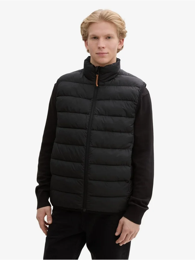 Безрукавка Men's open vest 1043826-29999 Tom Tailor XXL Чорний