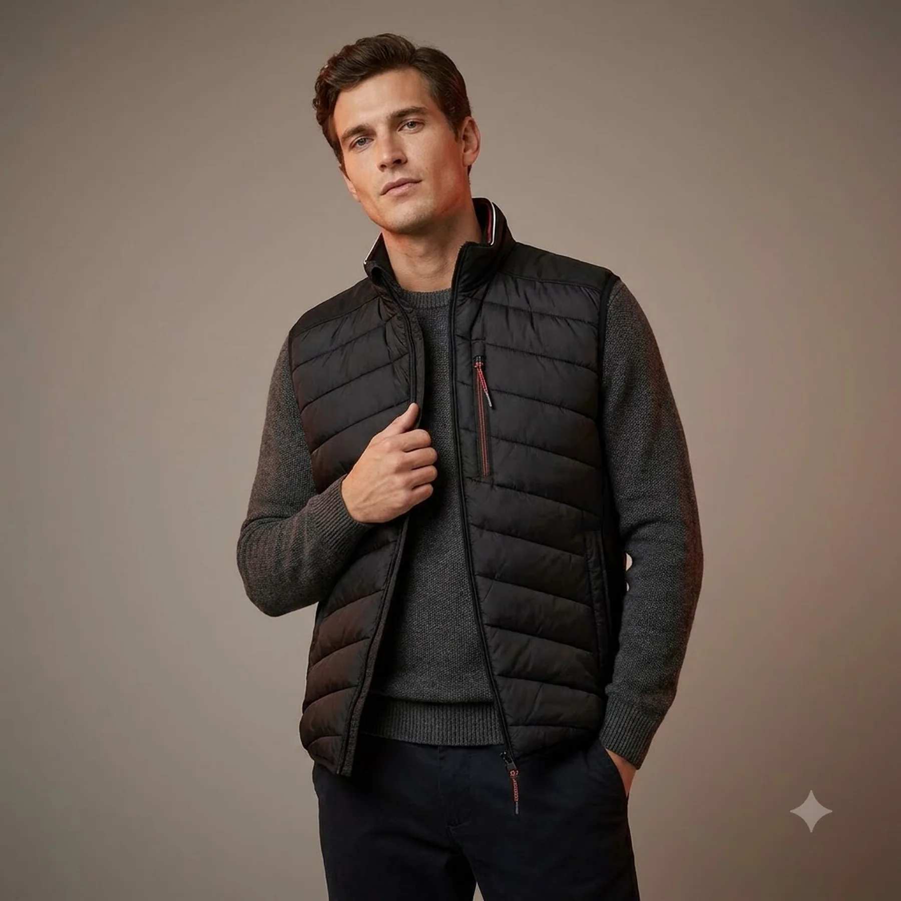 Безрукавка Men's Sleeveless Jacket 1038904-29999 Tom Tailor M Чорний