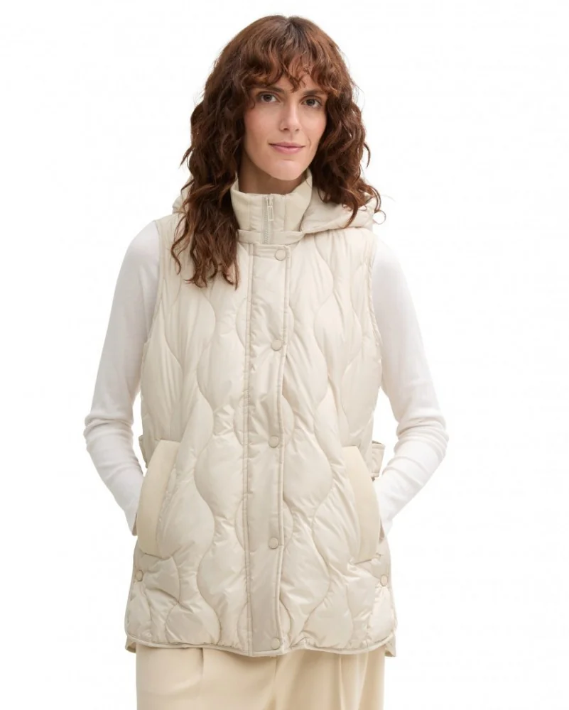 Безрукавка Women's Vest 1044397-29517 Tom Tailor XXXL Кремовий