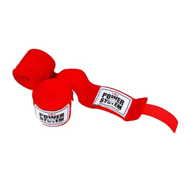 Бинти для боксу Power System PS-3404 Red (4 м) — Аксесуари