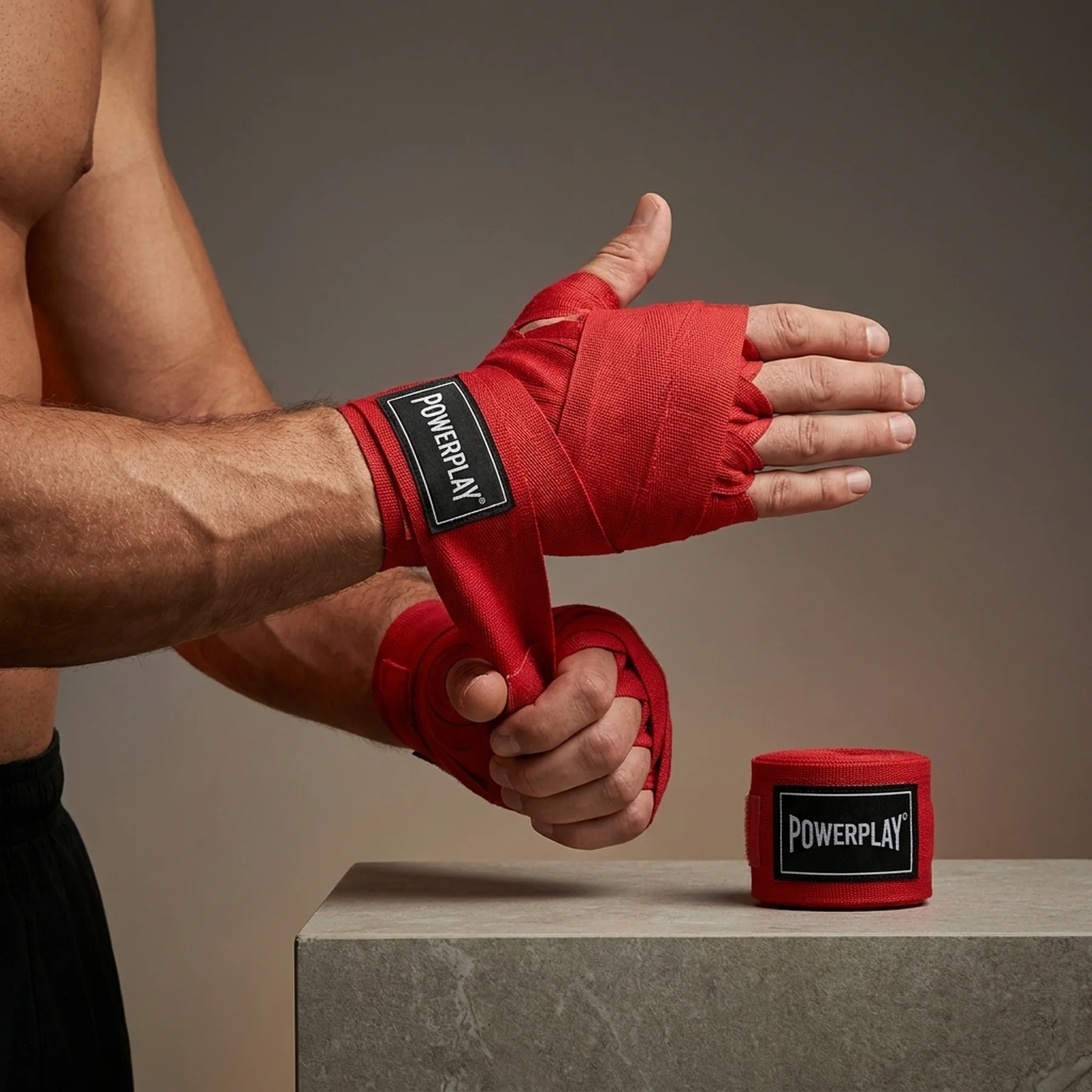 Бинти для боксу PowerPlay 3046 Червоні NYLON (3м)