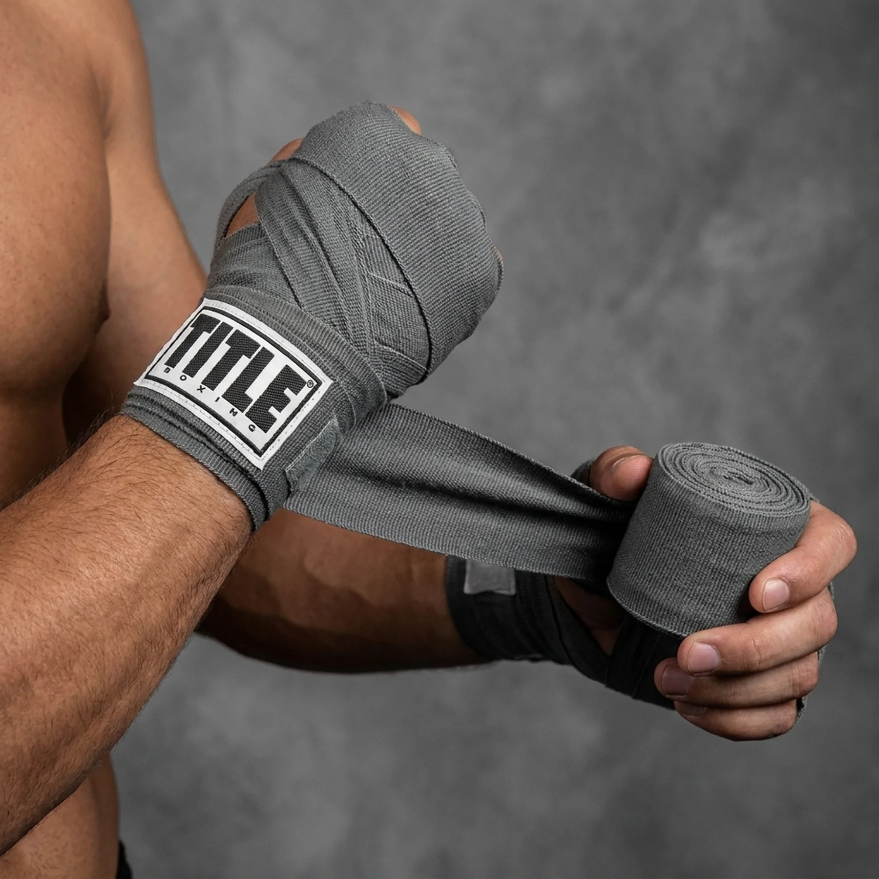 Бинти для боксу TITLE Boxing Select 180" Semi Elastic Mexican Grey (4.5м.)