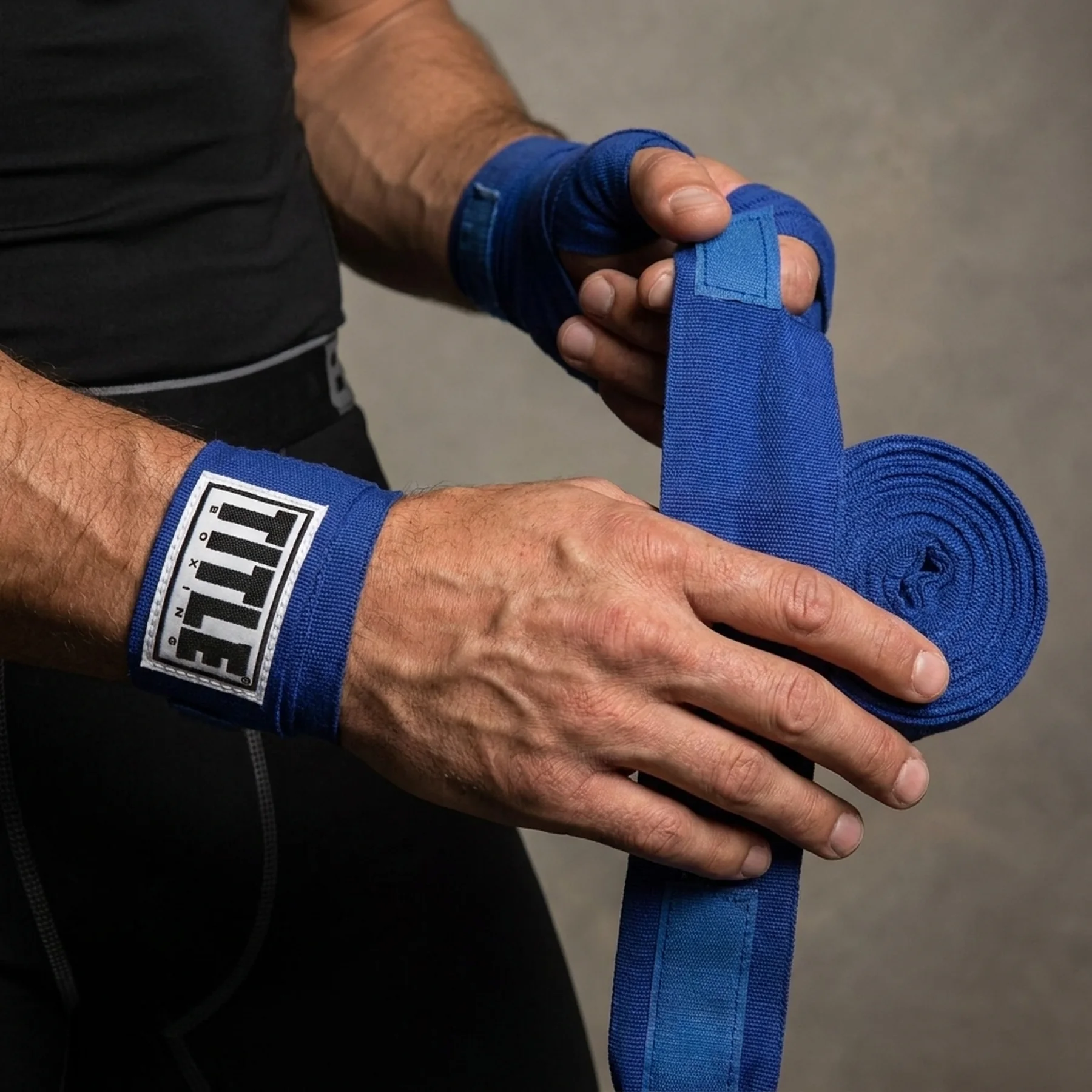 Бинти для боксу TITLE Boxing Select 180" Semi Elastic Mexican Royal (4.5м.)