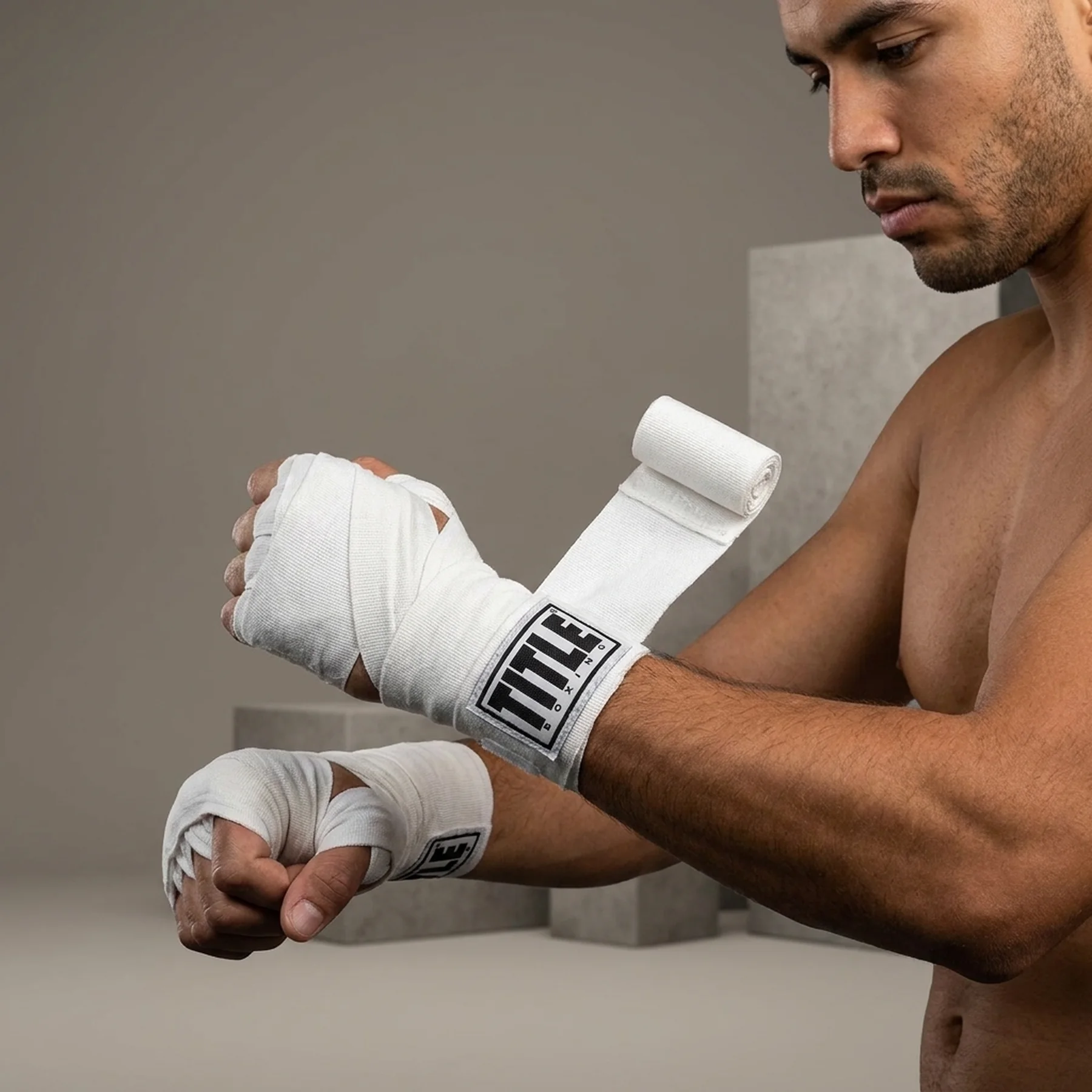 Бинти для боксу TITLE Boxing Select 180" Semi Elastic Mexican White (4.5м.)