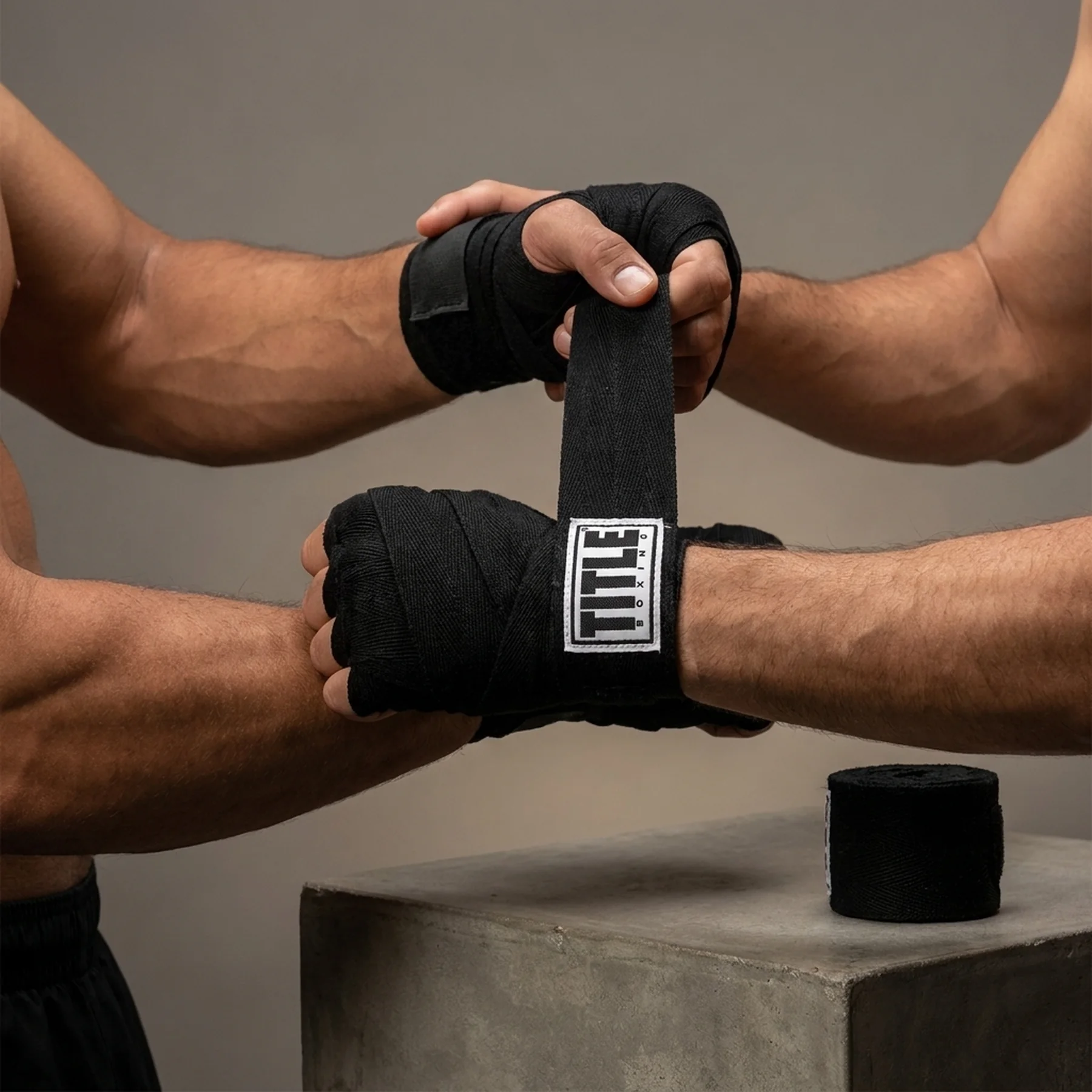Бинти для боксу TITLE Boxing Traditional Weave 180" Black (4.5м.)