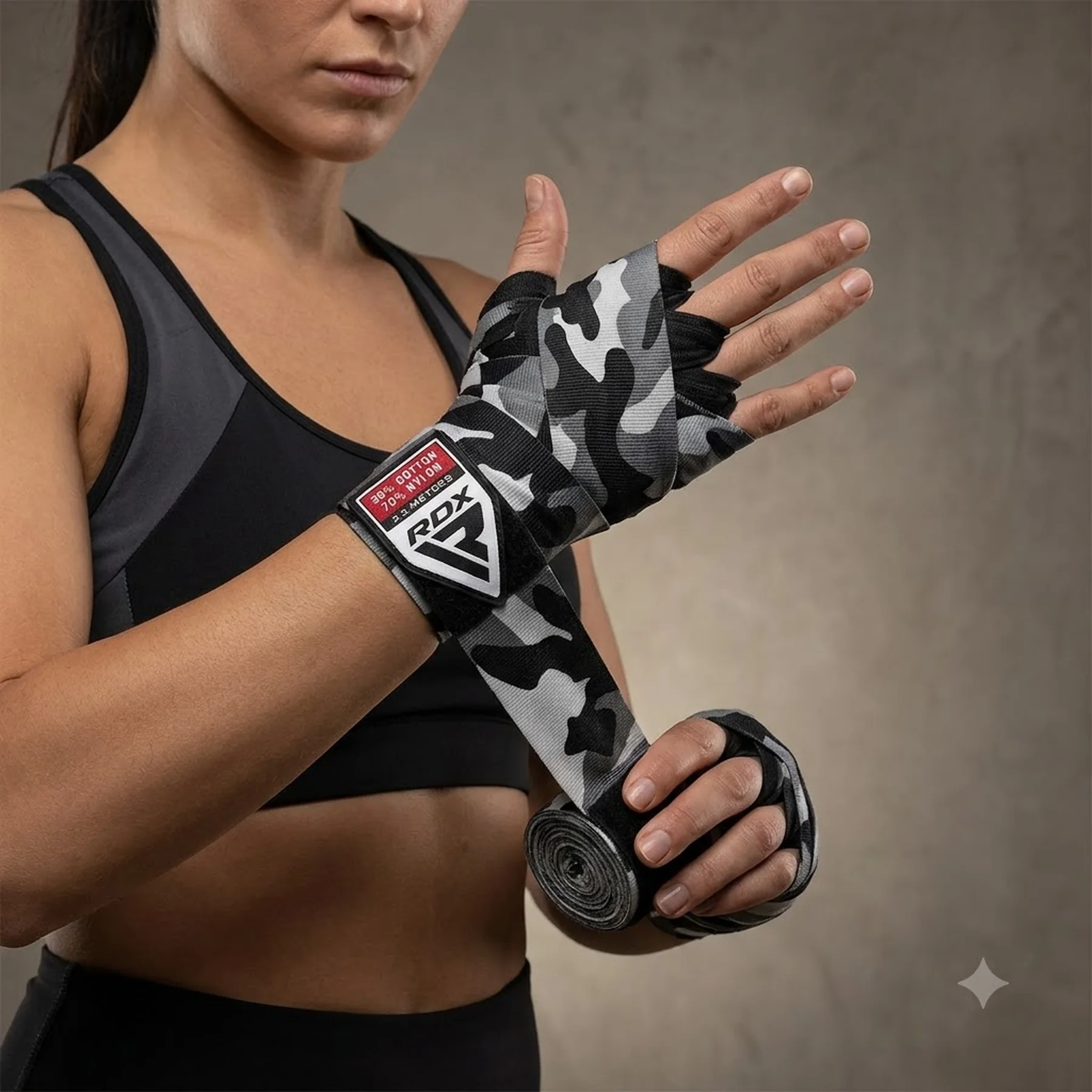 Бинти RDX HAND WRAPS червоний, чорний, синій 4,5 м (HWC-RBU+)
