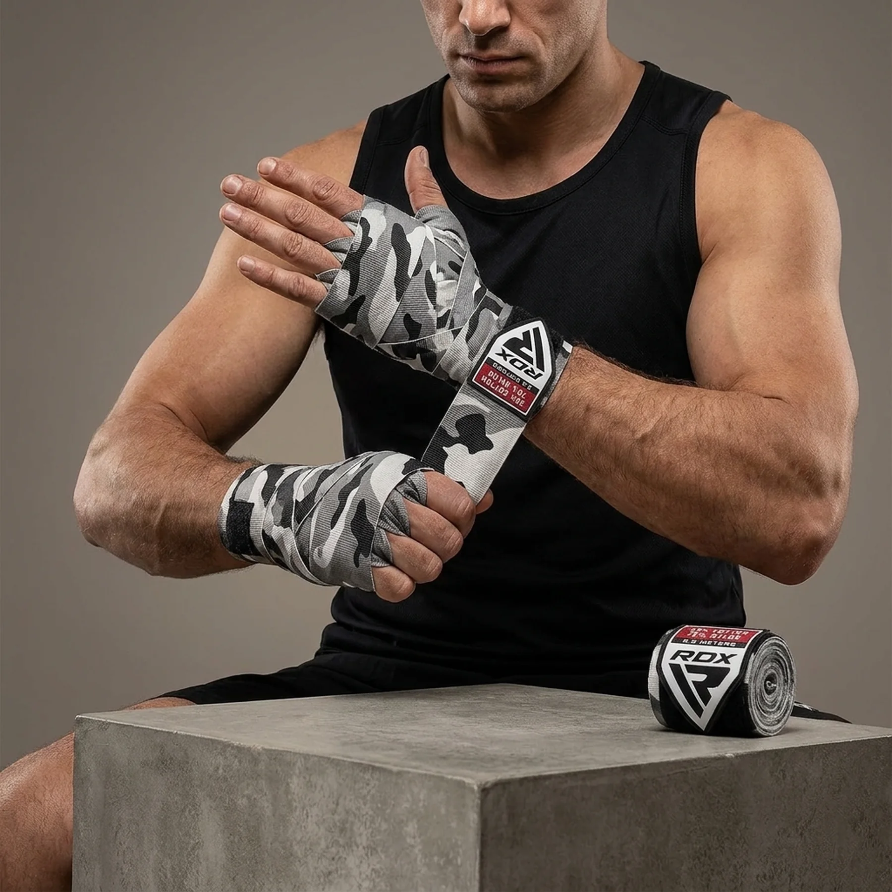 Бинти RDX HAND WRAPS 2.5 METER сірий 2,5 м (HWJ-CG)