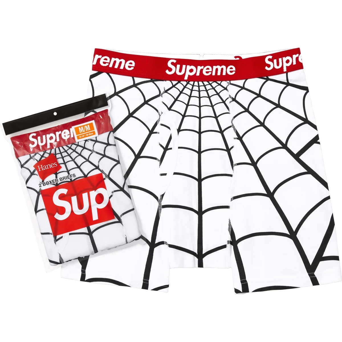 Боксери Supreme/Hanes Spider-Man Boxer Briefs (2 Pack) 'White'