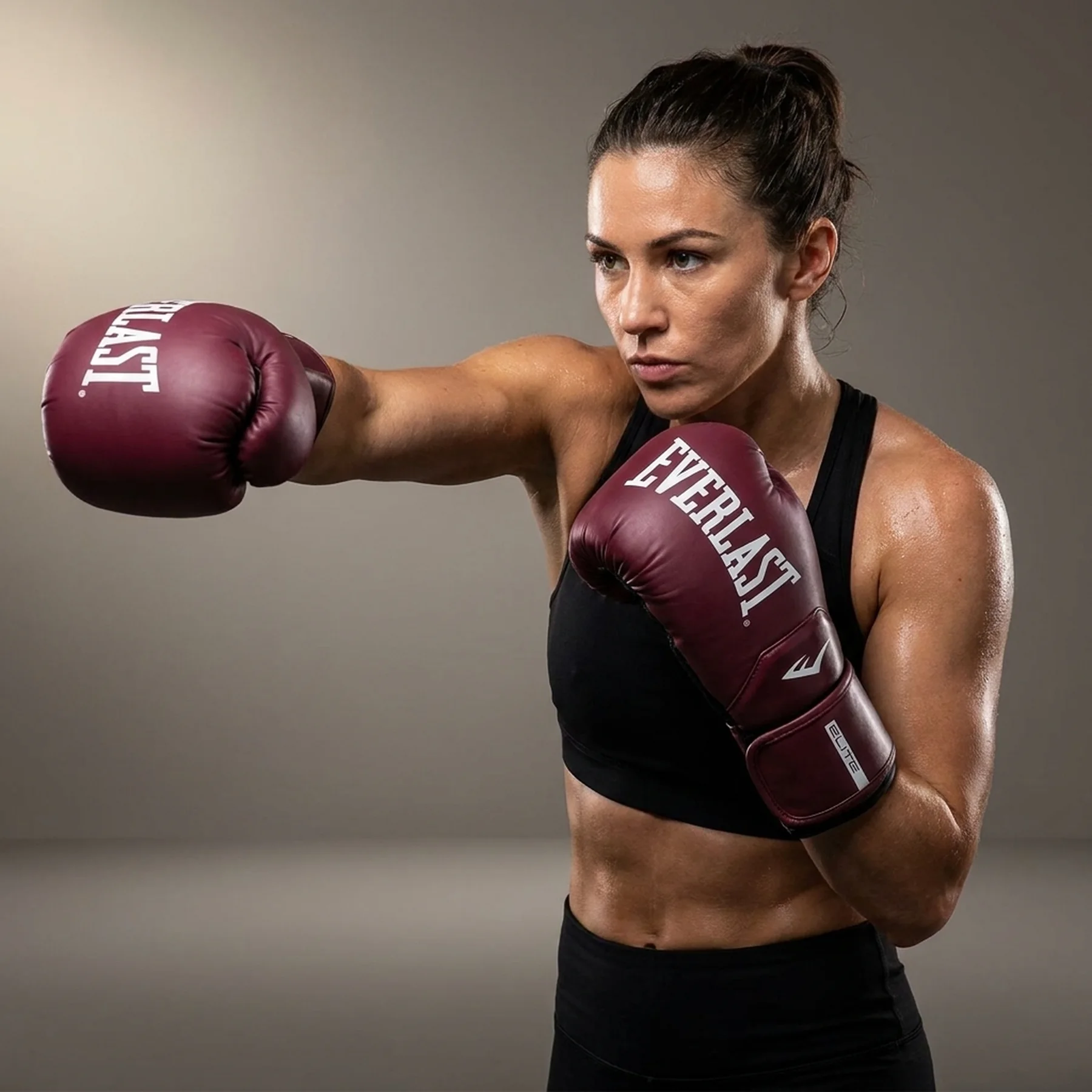 Боксерські рукавиці Everlast ELITE 2 BOXING GLOVES бордовий 10 унцій (P00003300)