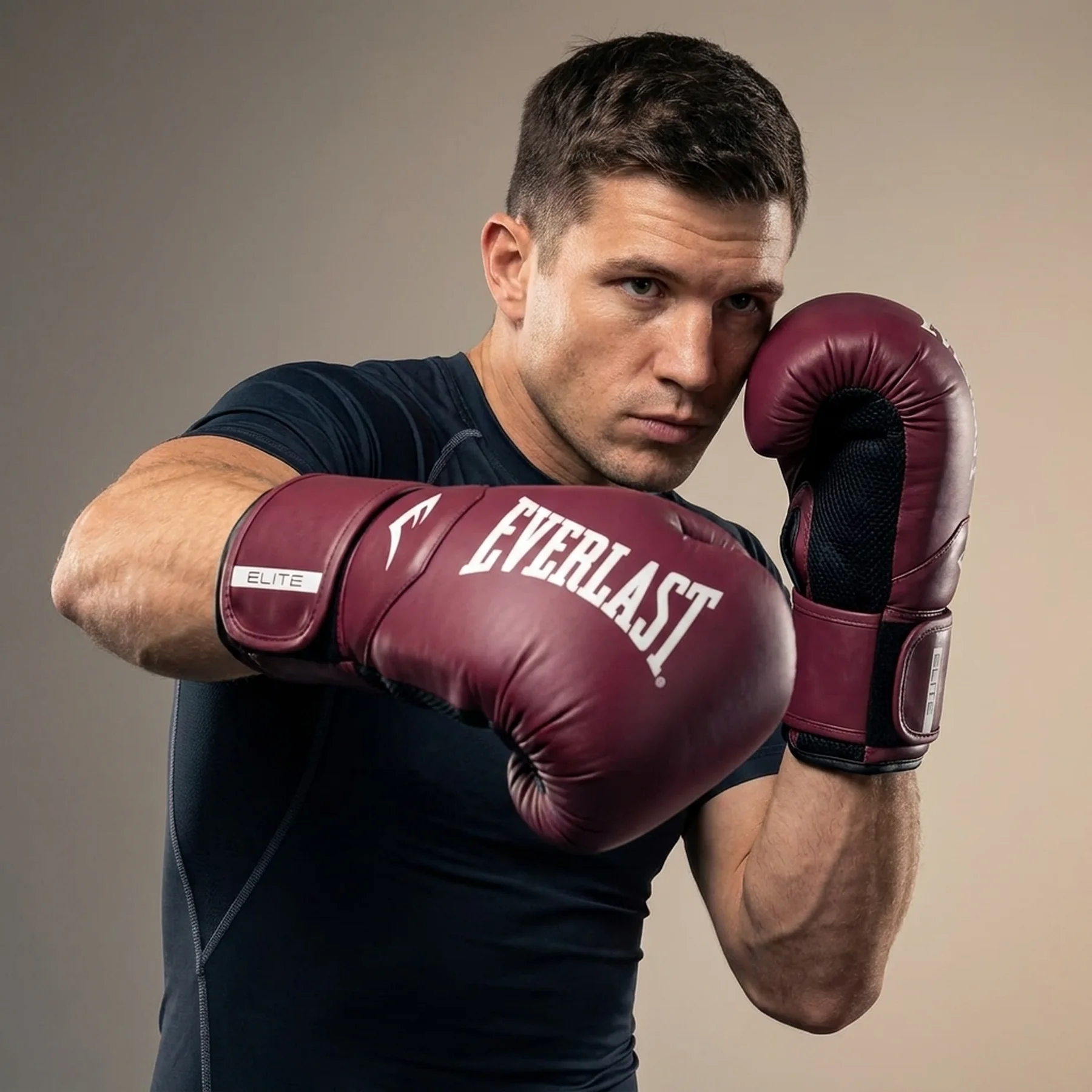 Боксерські рукавиці Everlast ELITE 2 BOXING GLOVES бордовий 14 унцій (P00003302)