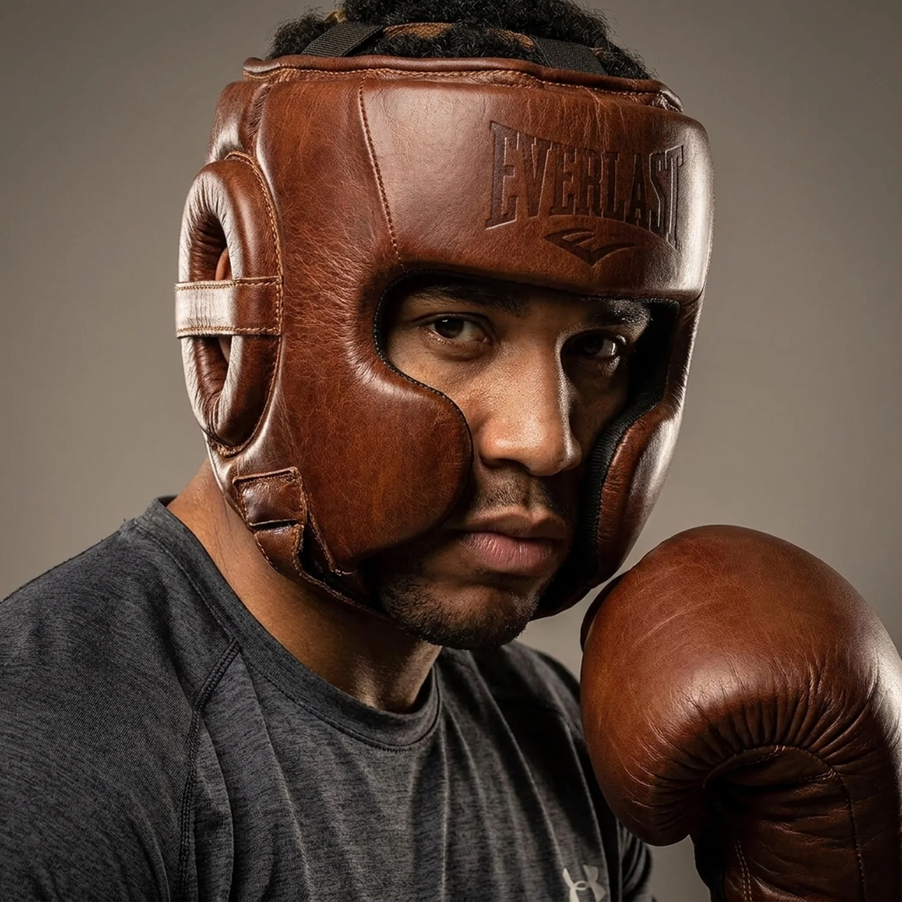 Шолом Everlast 1910 HEADGEAR коричневий L/XL (P00002698)
