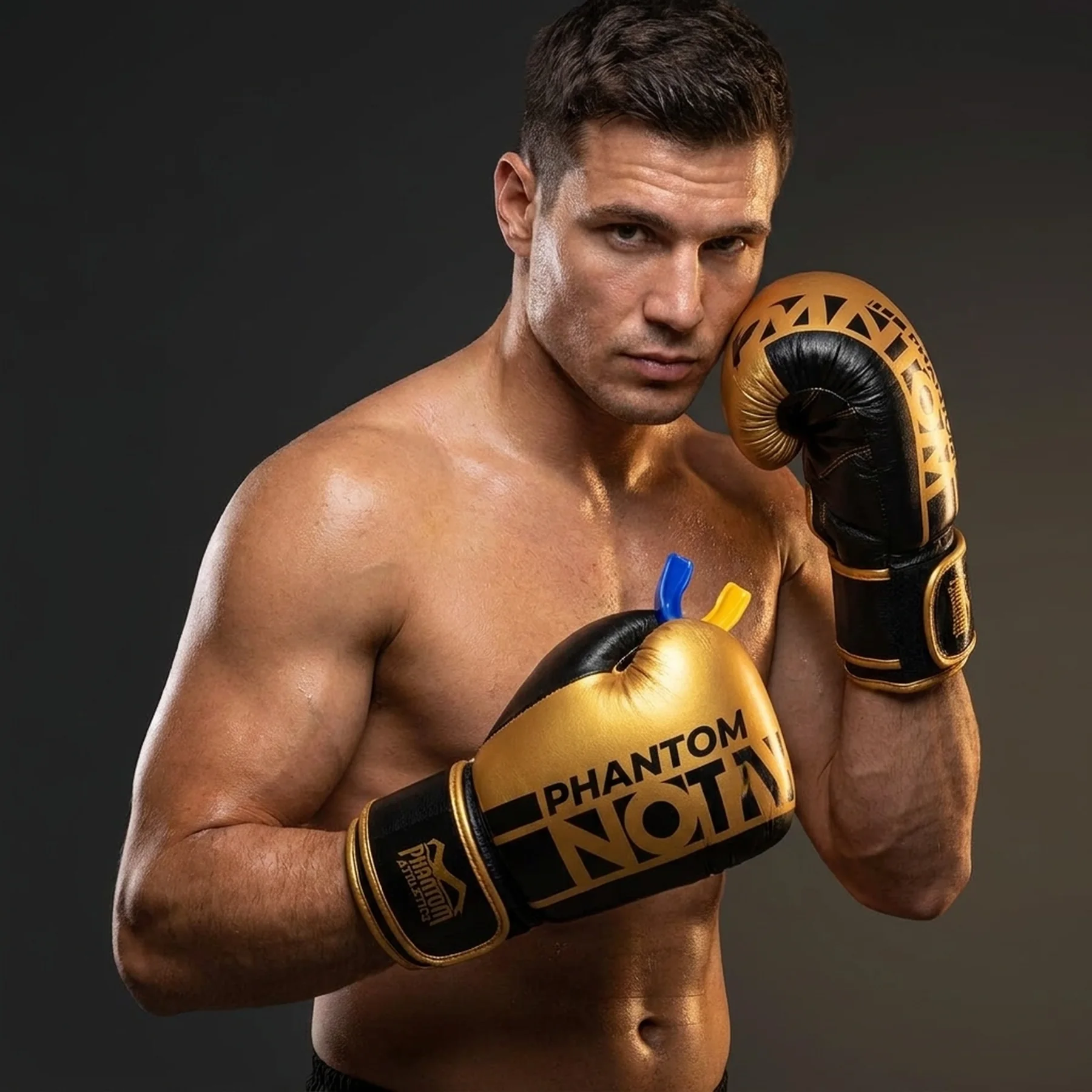Боксерські рукавиці Phantom APEX Elastic Gold 16 унцій (капа в подарунок)