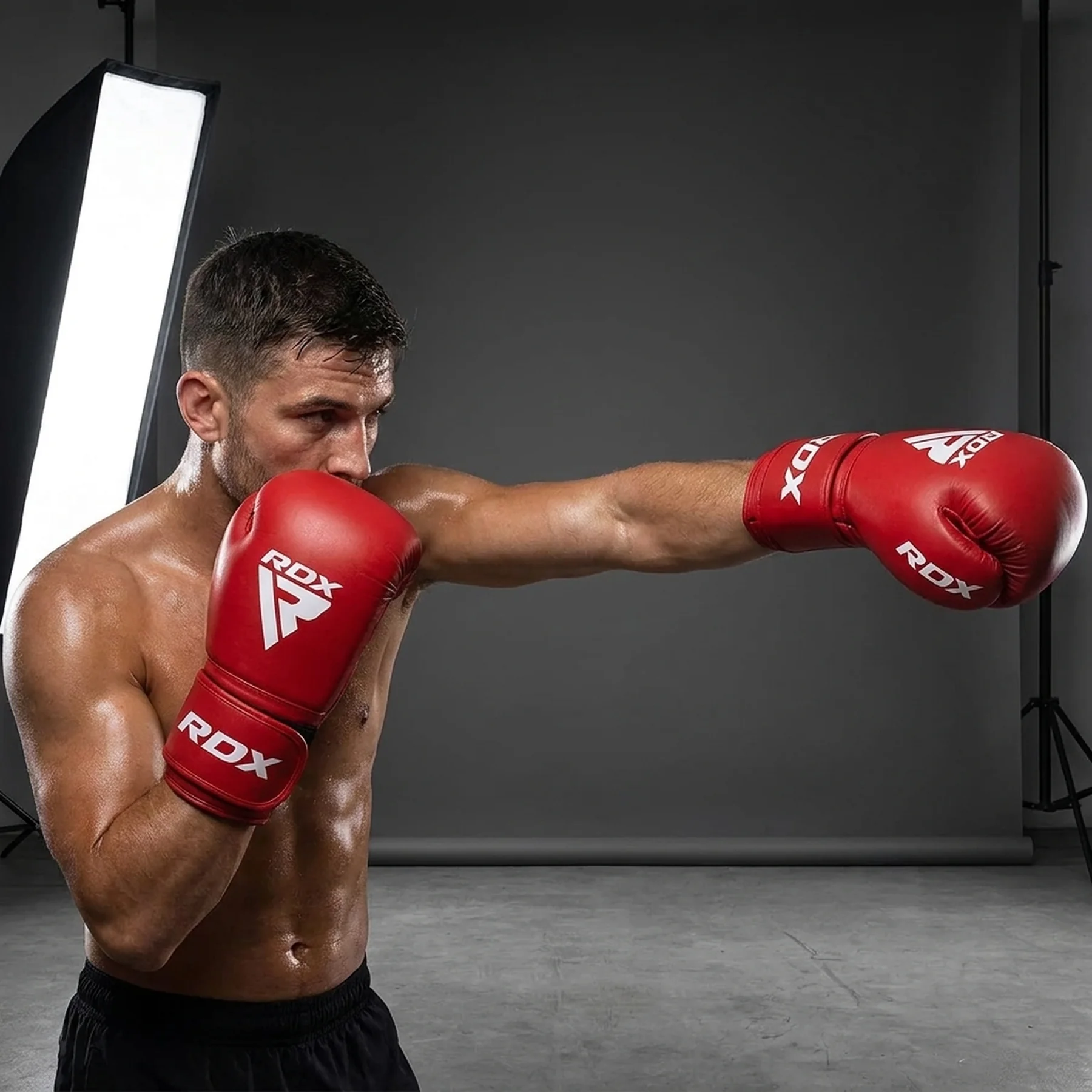 Боксерські рукавиці RDX BOXING GLOVES AS2 червоний 12 унцій (BGR-AS2R)