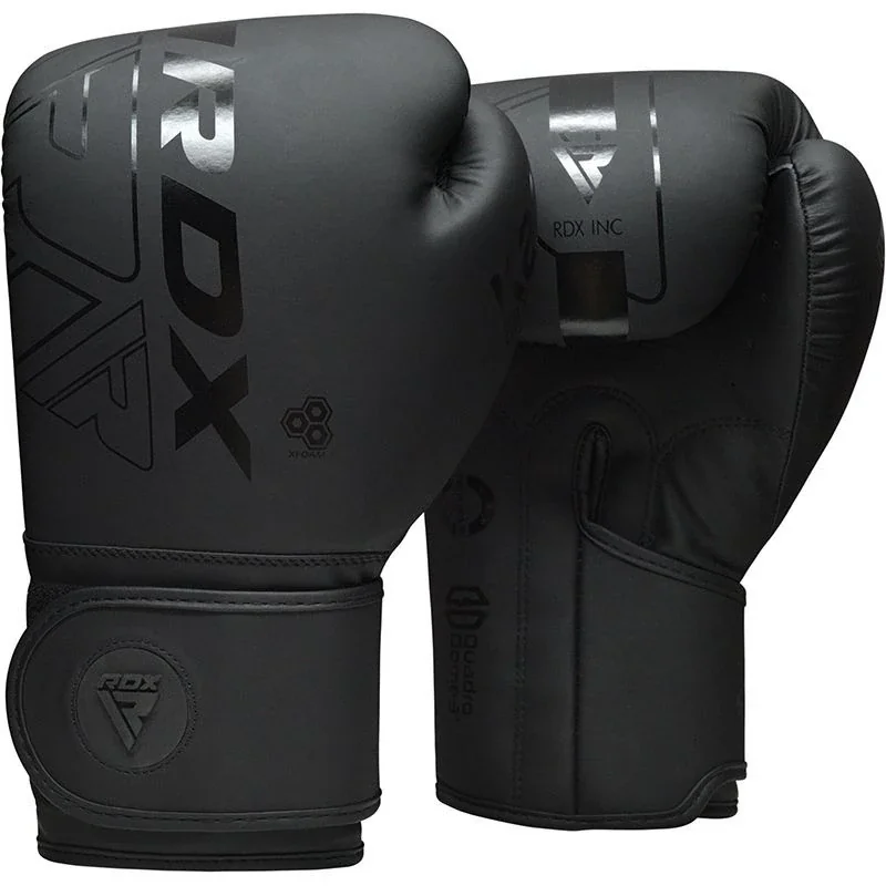 Боксерські рукавиці RDX F6 Kara Matte Black 12 унцій (капа в комплекті) — Аксесуари