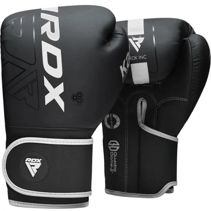 Боксерські рукавиці RDX F6 Kara Matte White 8 унцій (капа в комплекті)