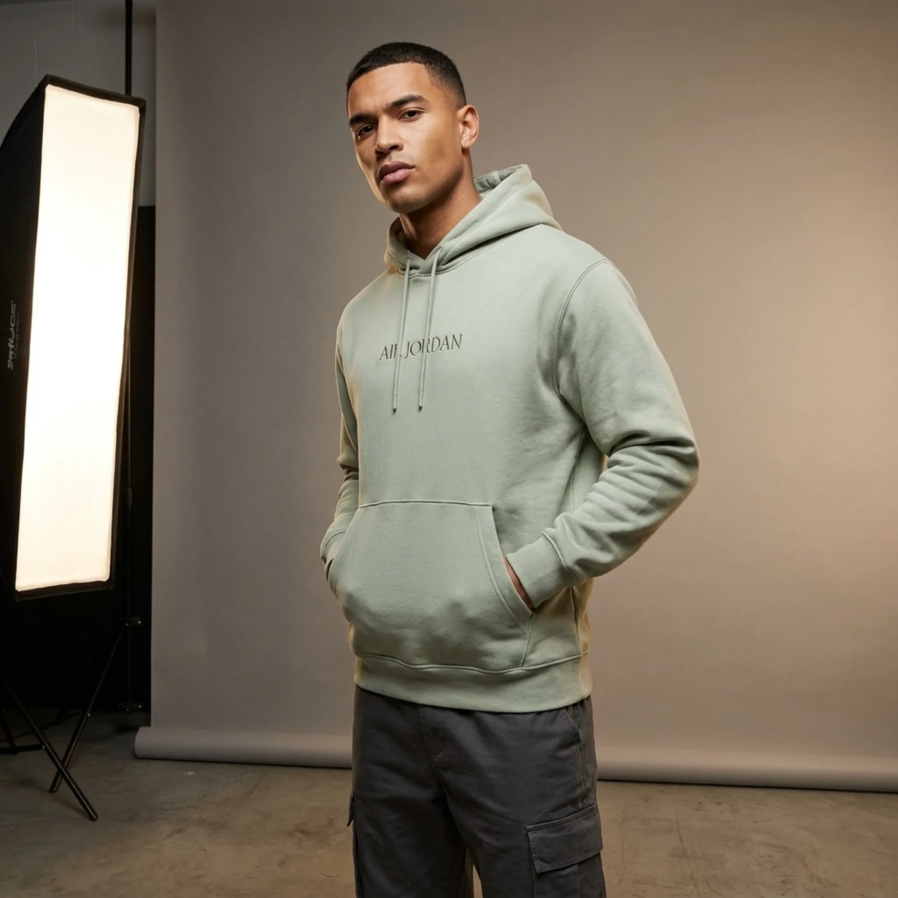 Бомбер чоловічий Jordan Air Wordmark Fleece Hoodie (FJ1966-034)