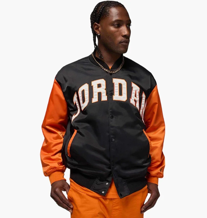 Куртка чоловіча Jordan Brooklyn Collegiate Varsity Black/Orange (HV0099-011)