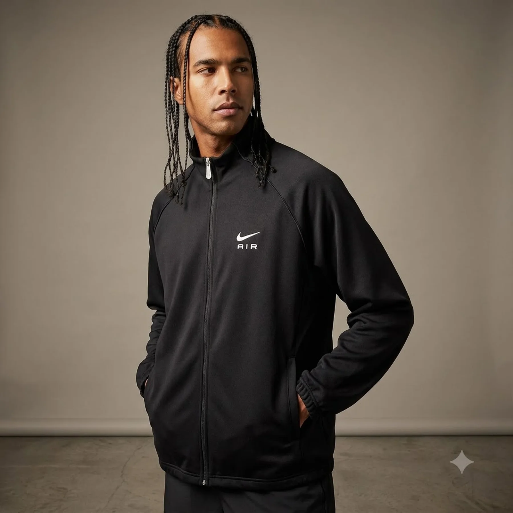 Бомбер чоловічий Nike Air Men's Poly-Knit Jacket (DQ4221-010)