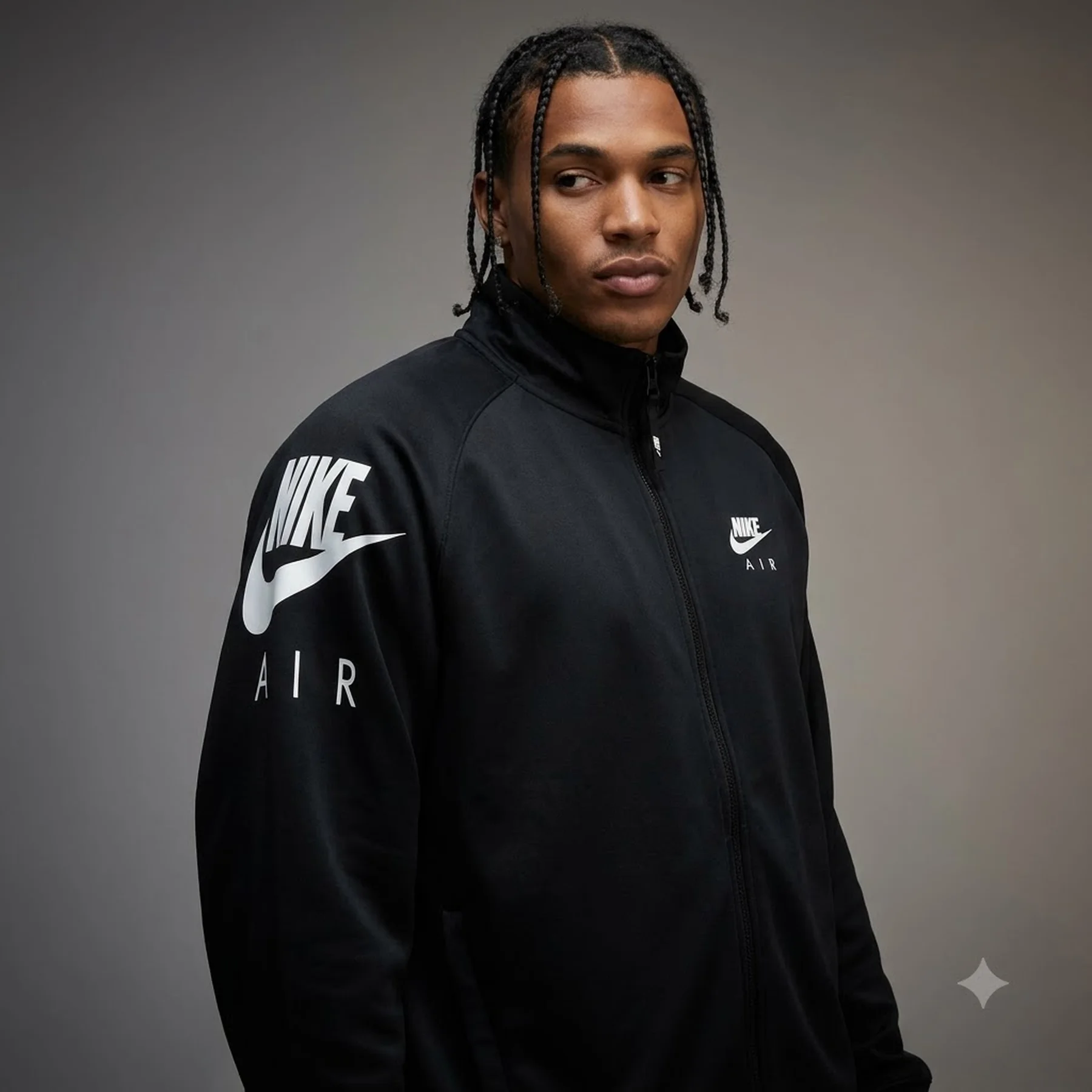 Бомбер чоловічий Nike Air Men's Poly-Knit Jacket (DQ4221-010)