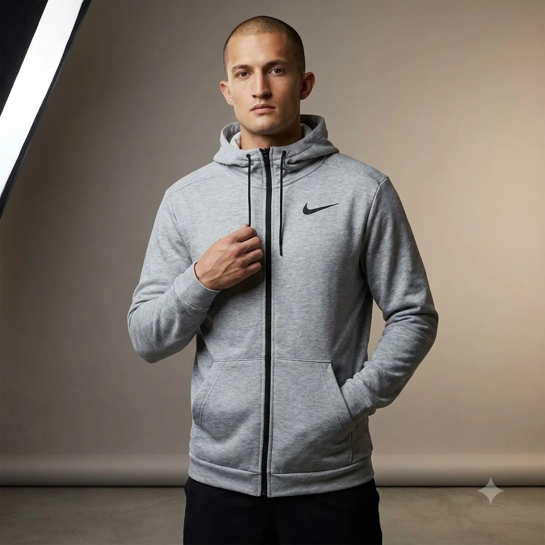 Бомбер чоловічий Nike M Dry Hoodie Fz Fleece (CJ4317-063)