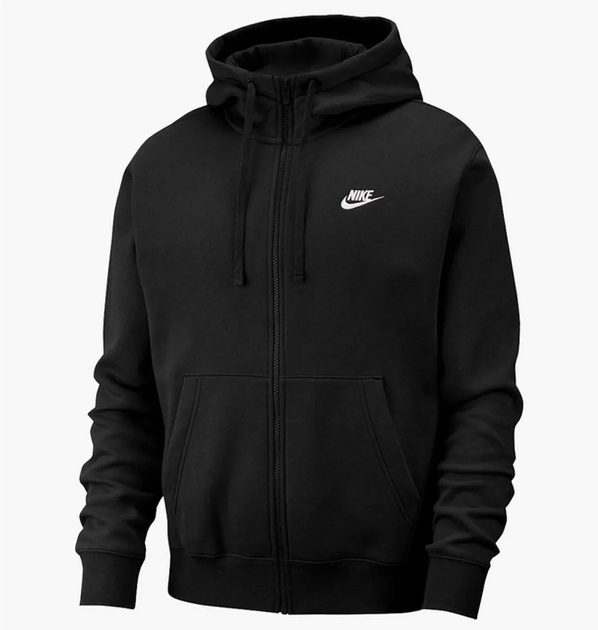 Бомбер чоловічий Nike M Nsw Club Hoodie Fz Bb (BV2645-010) — Одяг