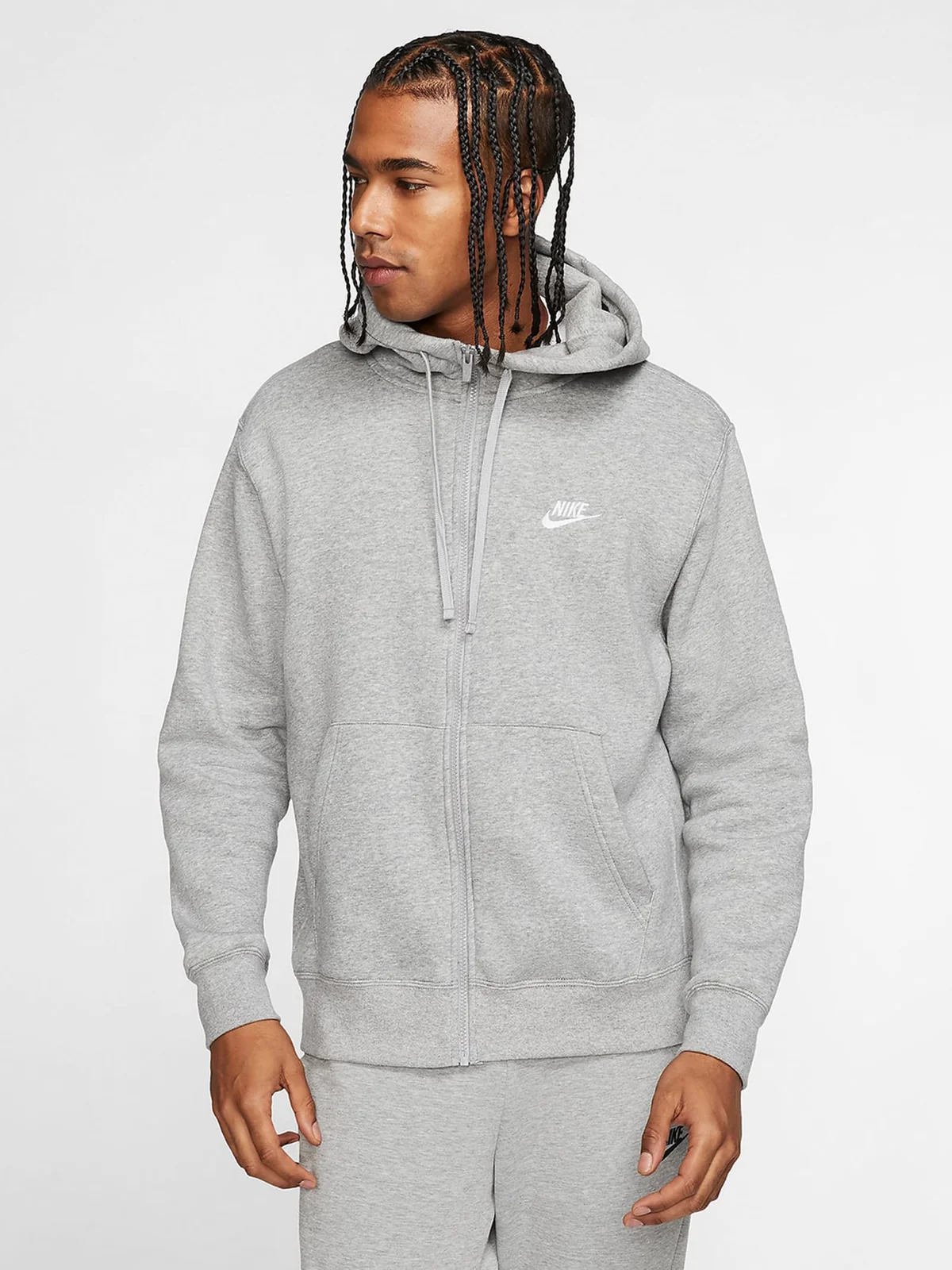 Бомбер чоловічий Nike M Nsw Club Hoodie Fz Bb (BV2645-063)